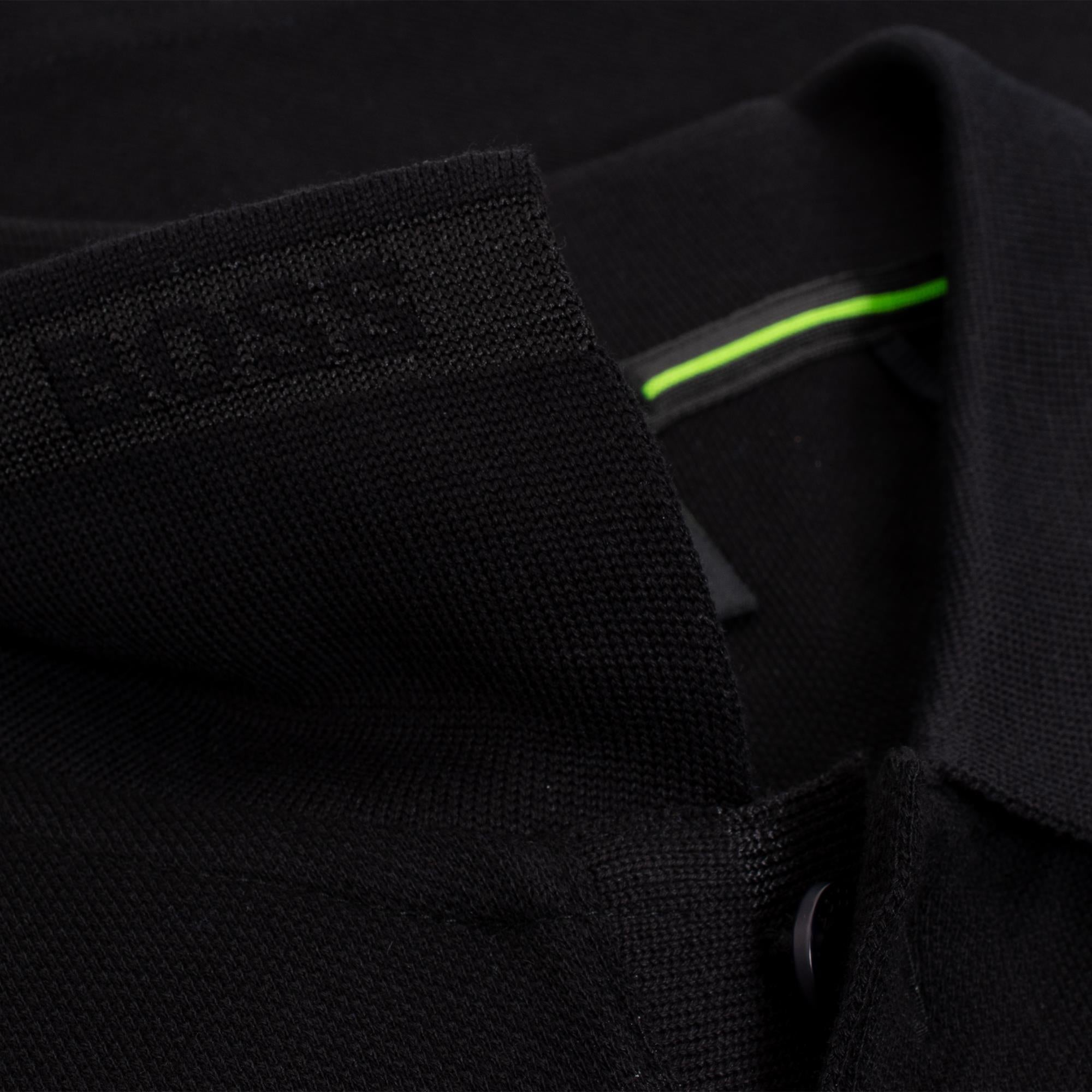 Boss Paddy Cotton Pique Mens Polo Shirt Black